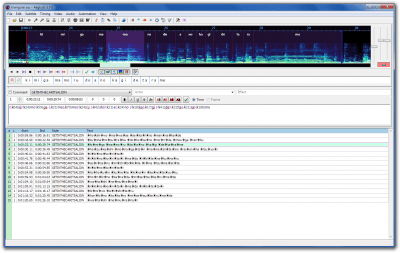Screenshot of the application Aegisub Portable - #3