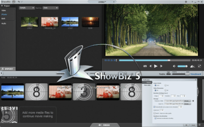Screenshot of the application ArcSoft ShowBiz - #2