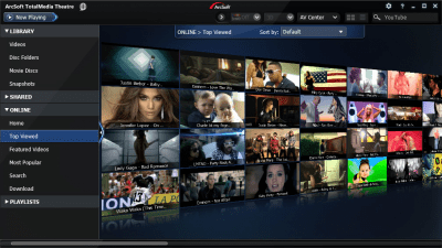 Screenshot of the application ArcSoft TotalMedia Theatre - #3