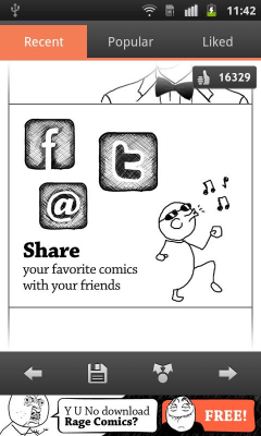 Screenshot of the application Rage Comics :) - #2