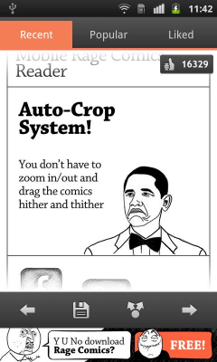 Screenshot of the application Rage Comics :) - #3