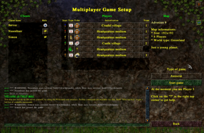 Screenshot of the application Widelands - #4