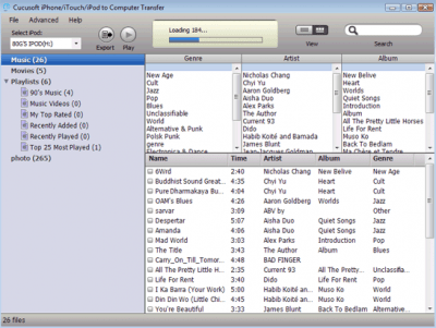 Screenshot of the application Cucusoft iPad to Computer Transfer - #1