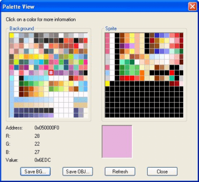 Screenshot of the application VisualBoyAdvance - #3