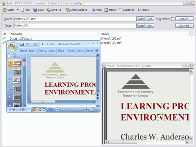 Screenshot of the application Batch PPT to PDF Converter - #1