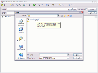 Screenshot of the application Batch PPT to PDF Converter - #5