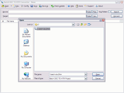 Screenshot of the application Batch Word to HTML Converter - #2