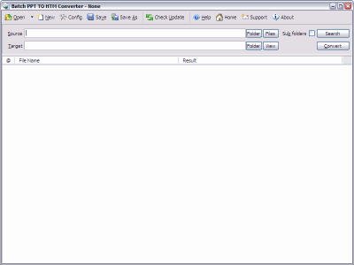 Screenshot of the application Batch PPT to HTML Converter - #1