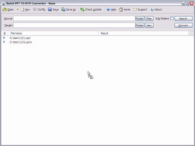 Screenshot of the application Batch PPT to HTML Converter - #5