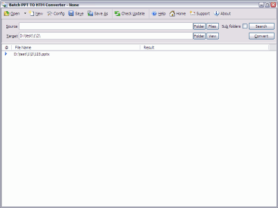 Screenshot of the application Batch PPT to HTML Converter - #6
