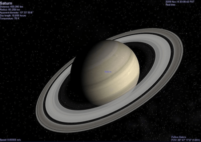 Screenshot of the application Celestia - #2