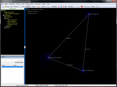 Screenshot of the application AstroSynthesis - #3