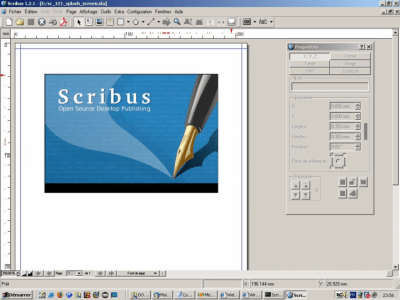 Screenshot of the application Scribus Portable - #1