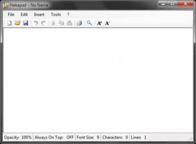 Screenshot of the application Hekapad - #2