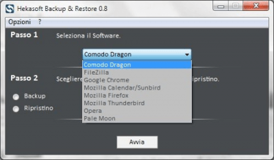 Screenshot of the application Hekasoft Backup & Restore - #1