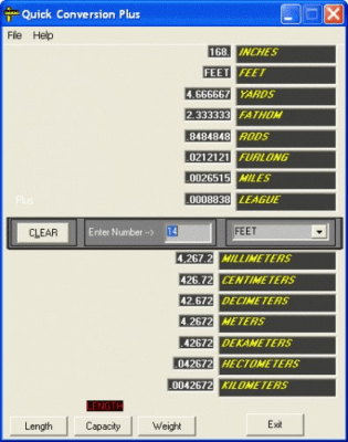 Screenshot of the application Quick Conversion Lite - #1