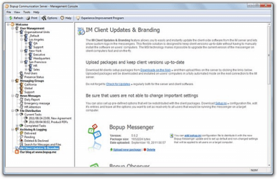 Screenshot of the application Bopup Communication Server - #7