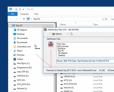 Screenshot of the application GetWindowText - #2