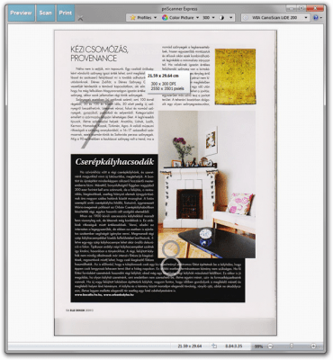 Screenshot of the application priScanner Express - #1