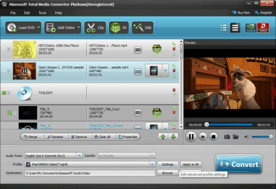 Screenshot of the application Aiseesoft Total Media Converter Platinum - #1
