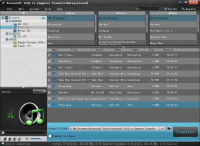 Screenshot of the application Aiseesoft iPad to Computer Transfer Standard - #1