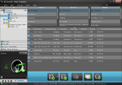 Screenshot of the application Aiseesoft iPad Transfer Standard - #1