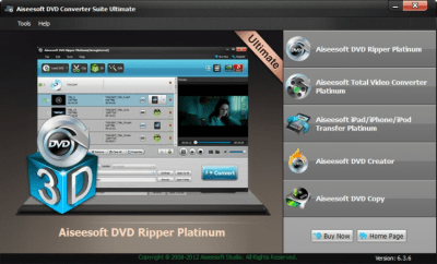 Screenshot of the application Aiseesoft DVD Converter Suite - #1