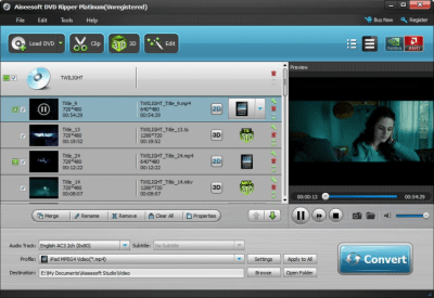 Screenshot of the application Aiseesoft DVD Ripper Platinum - #1