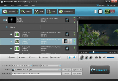 Screenshot of the application Aiseesoft DVD Ripper Standard - #1