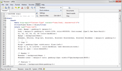 Screenshot of the application JuffEd - #2