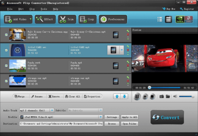 Screenshot of the application Aiseesoft Flip Converter - #1