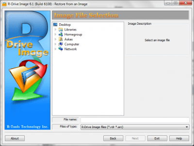 Screenshot of the application R-Drive Image - #3