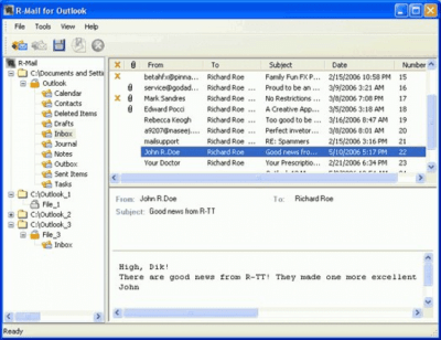 Screenshot of the application R-Mail for Outlook - #1