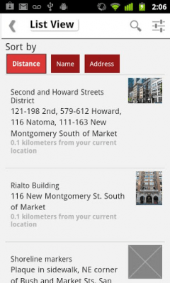 Screenshot of the application Wiki Loves Monuments - #3