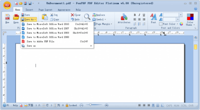 Screenshot of the application FoxPDF PDF Editor Platinum - #1