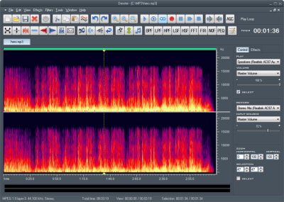 Screenshot of the application Dexster Audio Editor - #4