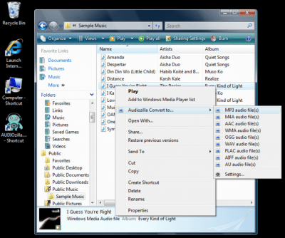 Screenshot of the application Audiozilla Audio Converter - #2