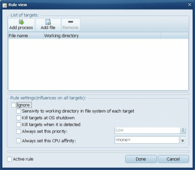 Screenshot of the application Active Process Boost - #4