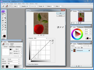 Screenshot of the application Artweaver Free - #2