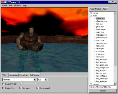 Screenshot of the application MilkShape 3D - #2