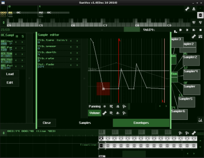 Screenshot of the application SunVox - #4