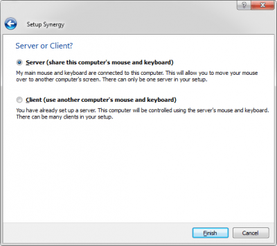 Screenshot of the application Synergy - #2