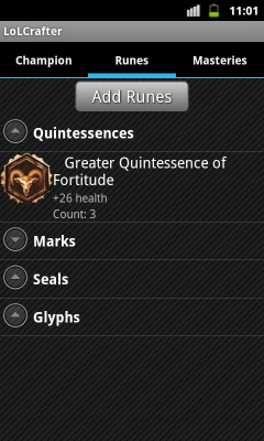 Screenshot of the application League of Legends Crafter - #2