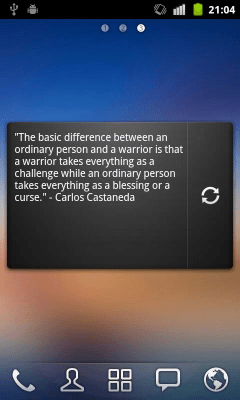 Screenshot of the application Deep Quotes - #5