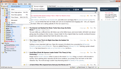 Screenshot of the application FeedDemon - #2