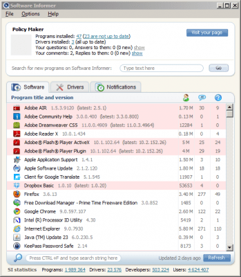 Screenshot of the application Software Informer - #1