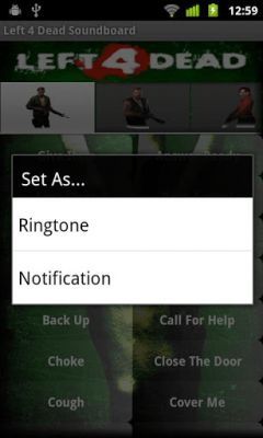 Screenshot of the application Left 4 Dead Soundboard - #2