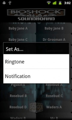 Screenshot of the application Bioshock Soundboard - #2