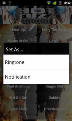 Screenshot of the application Hot Fuzz Soundboard - #2