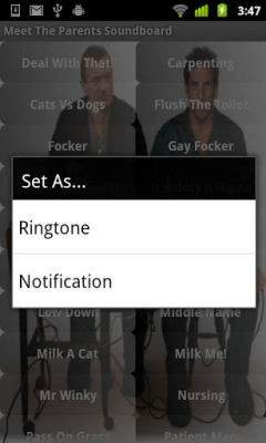 Screenshot of the application Meet The Parents Soundboard - #2